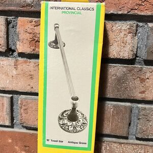 Hall Mack Antique Brass 18" Towel Bar International Classics Provincial 2595-18